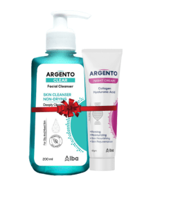 ARGENTO CLEAR FACIAL CLEANSER +NIGHT CR OFF