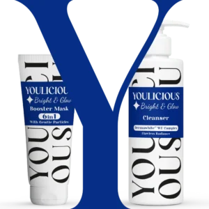 Youlicious bright & glow booster mask +cleanser