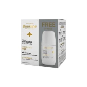 Beesline® Whitening Roll On Deodorant - Fragrance Free X2 Promo pack