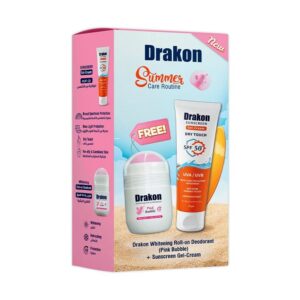 Drakon® promopack ( Sunscreen Gel-Cream 60 ml +Drakon whitening Roll on Pink Bubble)
