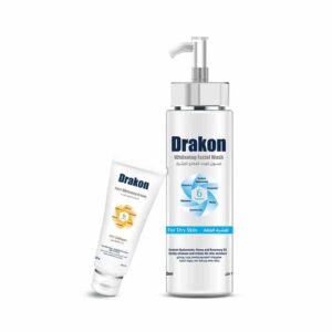 Drakon® Whitening Facial Cleanser For Dry Skin + Whitening Face Cream