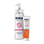 Drakon® Whitening Facial Cleanser For Sensitive Skin & Sunscreen Gel Dry Touch SPF 50+