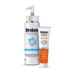 Drakon® Whitening Facial Cleanser Pump For Dry Skin & Sunscreen Gel Dry Touch SPF 50+