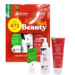 رو افريكان | مجموعة بيوتي زيت تحفيز بصيلات الشعر + بادي لوشن + ليف ان-Raw African