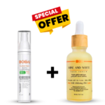 روتين العناية الكاملة بالبشرة مع سيروم التفتيح وواقي الشمس